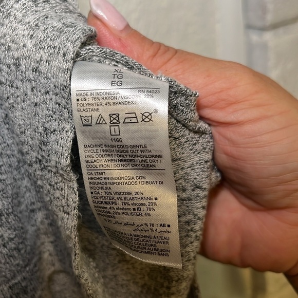 Old Navy heather grey plush tunic size XL - Picture 6 of 8